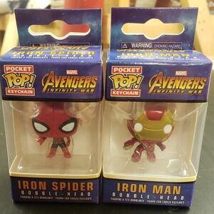 Funko Pocket Pop Keychains Marvel Avengers Infinity War Iron Man & Iron Spider